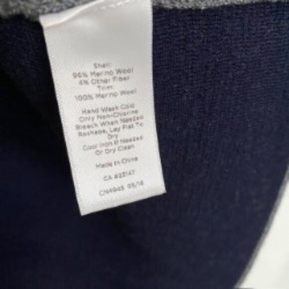 Talbots Merino Wool Striped Open Front Cardigan SP - Picture 4 of 4